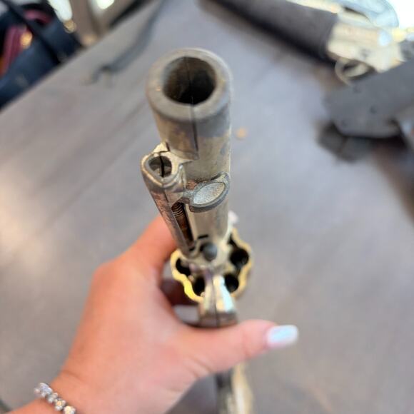 Lot of 2 VTG Cap Gun FANNER 50 GUN Shootin' Shell .45 Leather Holster MATTEL USA - Picture 7 of 16